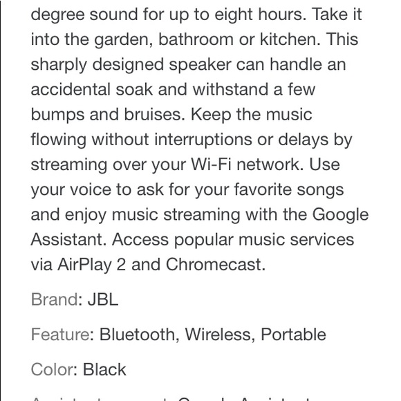 JBL Link Portable Bluetooth Waterproof Speaker - Picture 6 of 7